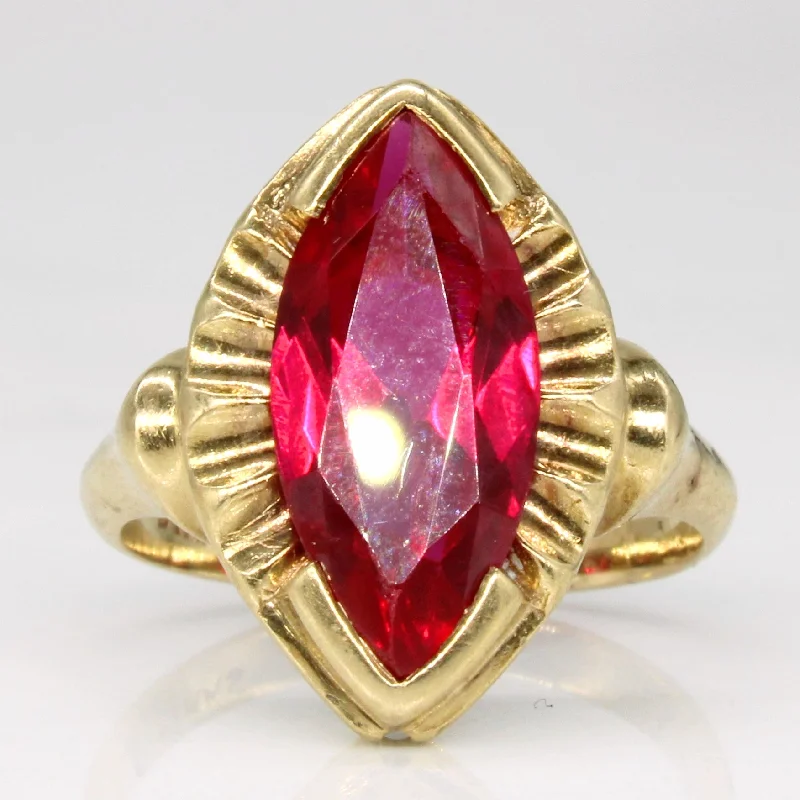 Exclusive Savings On Timeless Jewelry Pieces 'Birks' Synthetic Ruby Cocktail Ring | 2.75ct | SZ 4 | Exclusive Savings On Timeless Jewelry Pieces 'Birks' Synthetic Ruby Cocktail Ring | 2.75ct | SZ 4 |