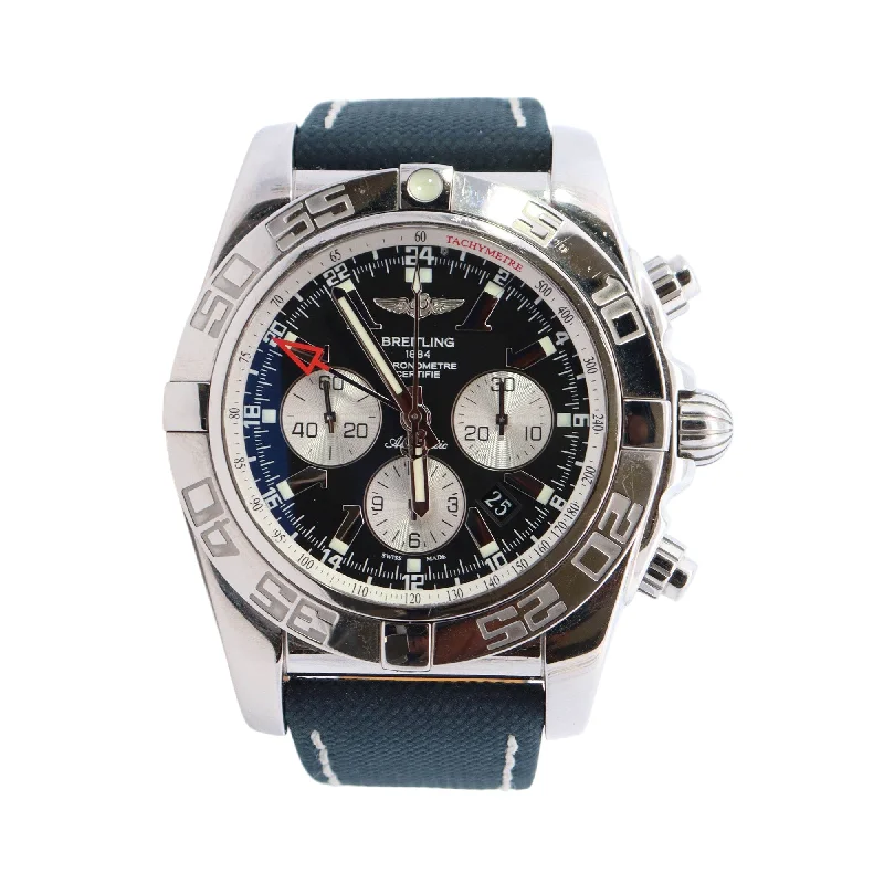 Buy More, Save More On Stunning Jewelry Designs Breitling Chronomat GMT Black Chronograph Dial Ref# AB041012