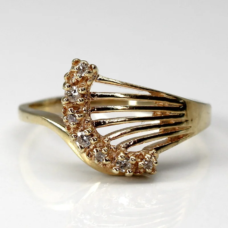 Unmissable Deals On Handmade Jewelry Collections Bypass Diamond Ring | 0.09ctw | SZ 7.75 | Unmissable Deals On Handmade Jewelry Collections Bypass Diamond Ring | 0.09ctw | SZ 7.75 |