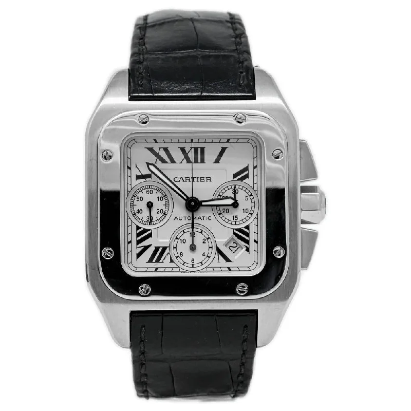 Huge Savings On Timeless Jewelry Collections Cartier Santos 41mm White Dial Ref# W20090X8 Huge Savings On Timeless Jewelry Collections Cartier Santos 41mm White Dial Ref# W20090X8