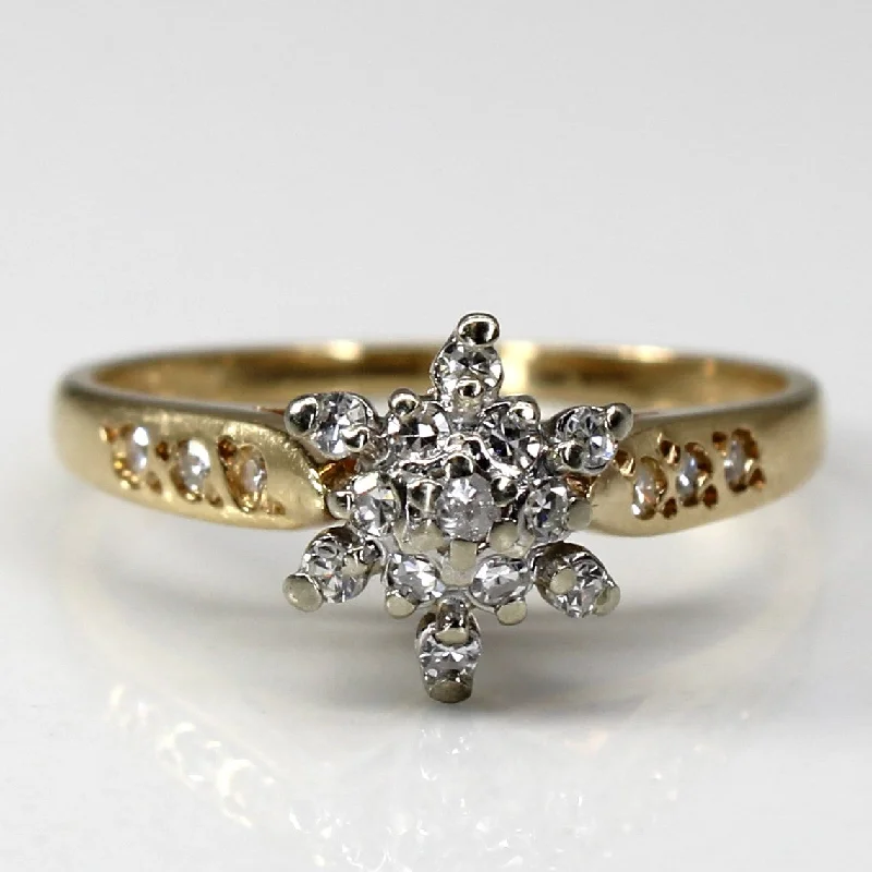 Affordable Luxury Jewelry – Style At A Great Price Cluster Diamond Cocktail Ring | 0.16ctw | SZ 4.75 | Affordable Luxury Jewelry – Style At A Great Price Cluster Diamond Cocktail Ring | 0.16ctw | SZ 4.75 |