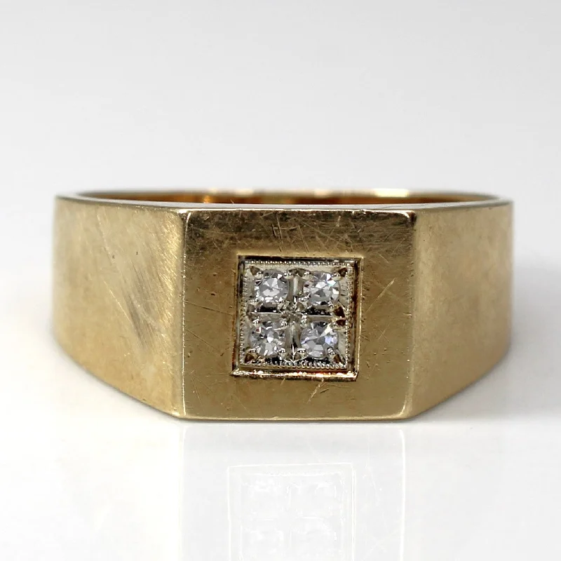 Best Jewelry Sale – Shop Exclusive Designs Now Cluster Diamond Signet Ring | 0.04ctw | SZ 7.5 | Best Jewelry Sale – Shop Exclusive Designs Now Cluster Diamond Signet Ring | 0.04ctw | SZ 7.5 |