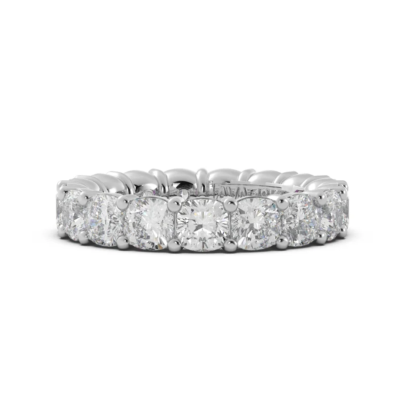 Breathtaking Jewelry At Limited-Time Savings 5.40tw Cushion Cut Diamond Eternity Band
