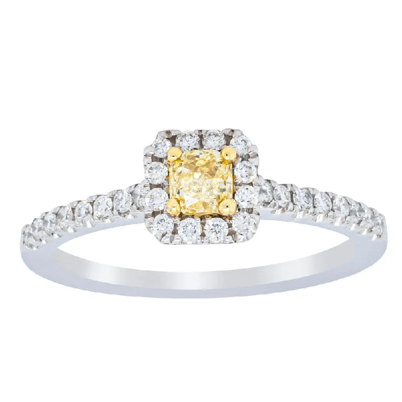 Shop Elegant Jewelry At Unbeatable Prices Deja Vu 18ct White Gold .33ct Radiant Cut Yellow Diamond Ring Shop Elegant Jewelry At Unbeatable Prices Deja Vu 18ct White Gold .33ct Radiant Cut Yellow Diamond Ring