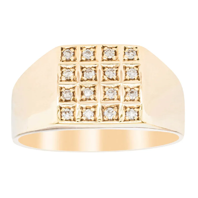 Affordable Gold-Plated Jewelry For Modern Fashion Deja Vu 9ct Yellow Gold .16ct Diamond Ring Affordable Gold-Plated Jewelry For Modern Fashion Deja Vu 9ct Yellow Gold .16ct Diamond Ring
