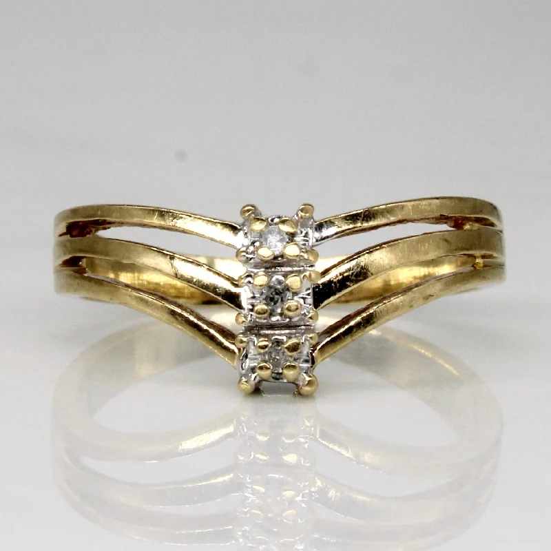 Limited Stock On Premium Jewelry At Low Prices Diamond Chevron Ring | 0.03ctw | SZ 5.75 | Limited Stock On Premium Jewelry At Low Prices Diamond Chevron Ring | 0.03ctw | SZ 5.75 |