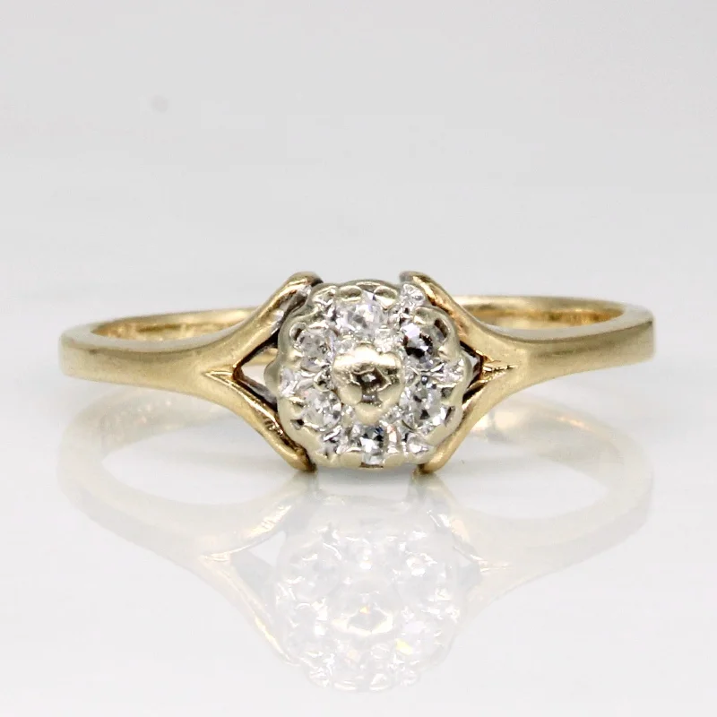Dazzle In Elegance With Our Biggest Jewelry Sale Diamond Cluster Ring | 0.07ctw | SZ 4.75 | Dazzle In Elegance With Our Biggest Jewelry Sale Diamond Cluster Ring | 0.07ctw | SZ 4.75 |