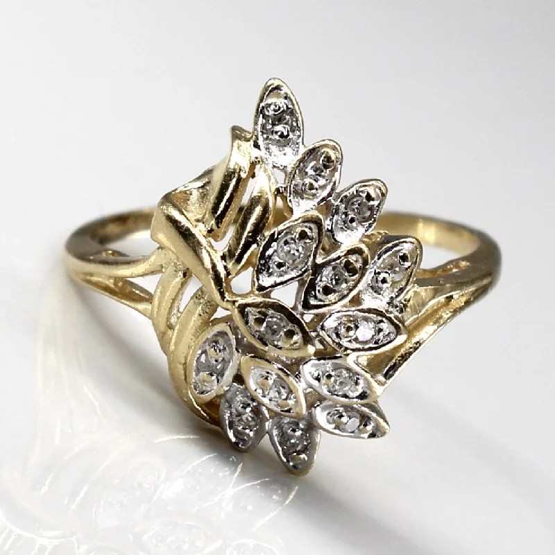 High-Quality Jewelry At A Fraction Of The Cost Diamond Cocktail Ring | 0.07ctw | SZ 6 | High-Quality Jewelry At A Fraction Of The Cost Diamond Cocktail Ring | 0.07ctw | SZ 6 |
