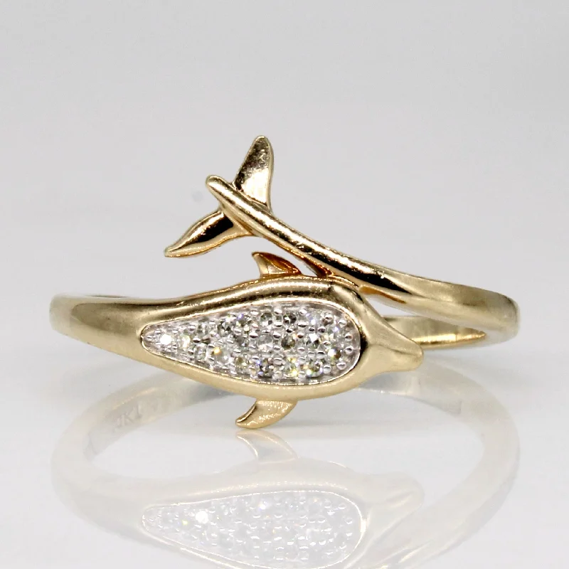 Shine Bright With Our Special Jewelry Promotions Diamond Dolphin Ring | 0.06ctw | SZ 7.25 | Shine Bright With Our Special Jewelry Promotions Diamond Dolphin Ring | 0.06ctw | SZ 7.25 |