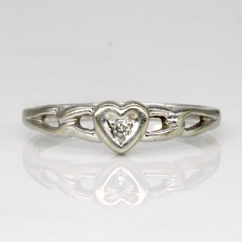 Clearance Sale On High-End Jewelry Collections Diamond Heart Ring | 0.01ct | SZ 5.75 | Clearance Sale On High-End Jewelry Collections Diamond Heart Ring | 0.01ct | SZ 5.75 |