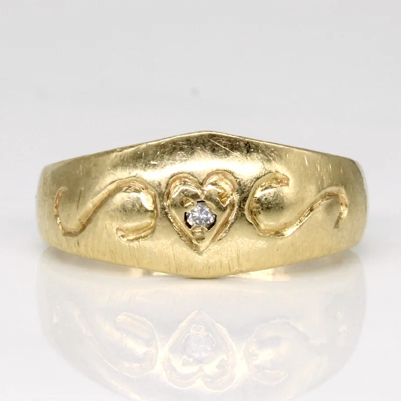 Trending Jewelry Now At Unbeatable Prices Diamond Heart Ring | 0.01ct | SZ 5 |