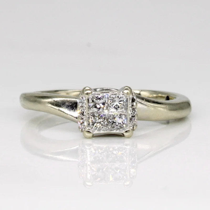 Best Jewelry Sale – Shop Exclusive Designs Now Diamond & Hidden Sapphire Cluster Ring | 0.16ctw | SZ 4.5 | Best Jewelry Sale – Shop Exclusive Designs Now Diamond & Hidden Sapphire Cluster Ring | 0.16ctw | SZ 4.5 |