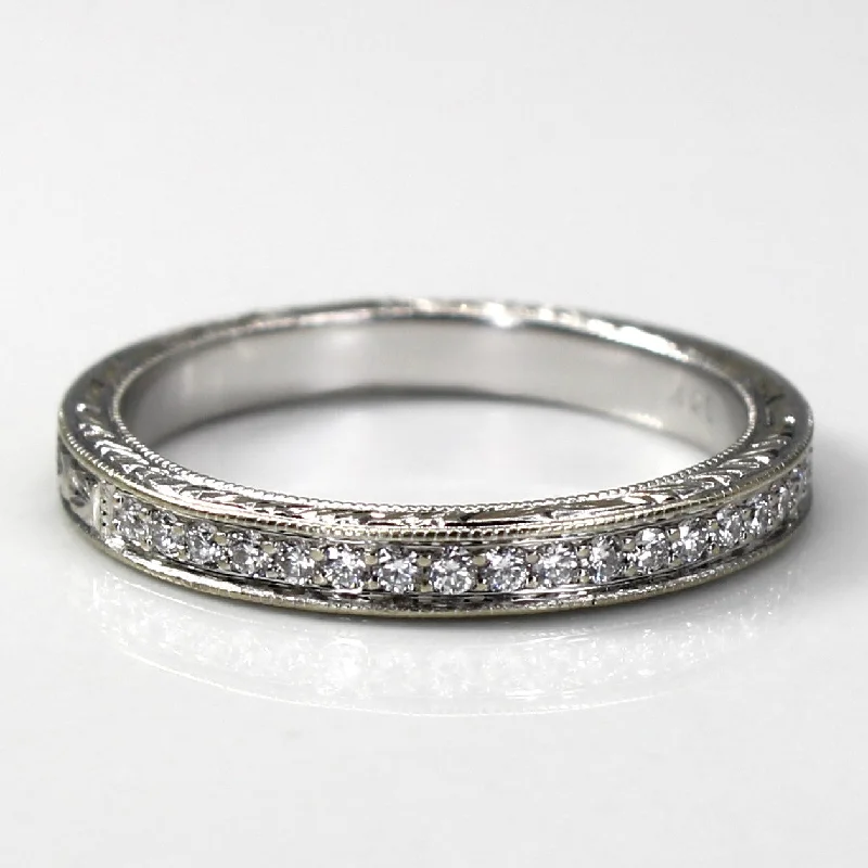 Huge Savings On Timeless Jewelry Collections Diamond Semi Eternity Ornate Band | 0.10ctw | SZ 4.5 | Huge Savings On Timeless Jewelry Collections Diamond Semi Eternity Ornate Band | 0.10ctw | SZ 4.5 |