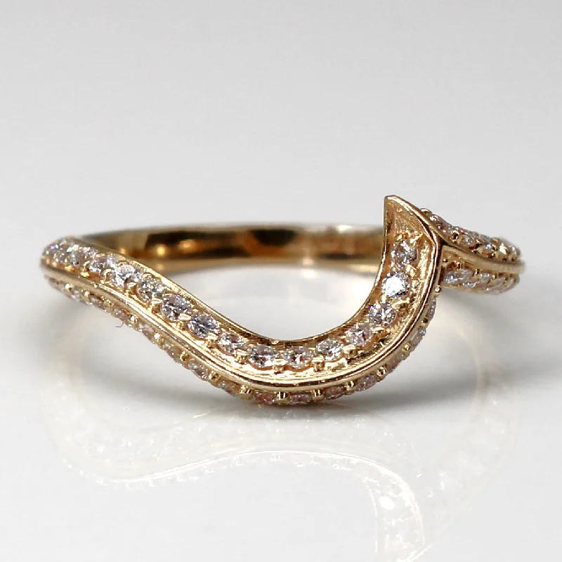 Grab Your Favorite Jewelry At The Lowest Prices Diamond Wave Wedding Band | 0.48ctw | SZ 6 | Grab Your Favorite Jewelry At The Lowest Prices Diamond Wave Wedding Band | 0.48ctw | SZ 6 |
