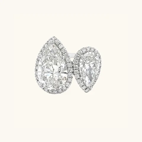 Seasonal Jewelry Deals – Elevate Your Style Double Pear Toi et Moi Lab Diamond Halo Engagement Ring Seasonal Jewelry Deals – Elevate Your Style Double Pear Toi et Moi Lab Diamond Halo Engagement Ring