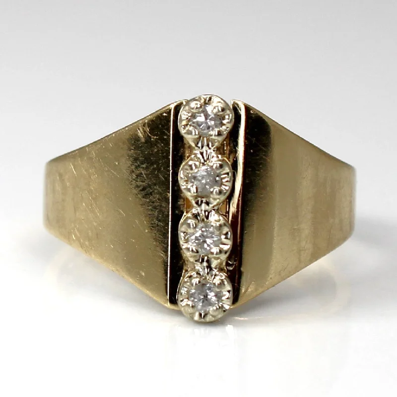 Stunning Jewelry At Even More Stunning Prices Four Stone Diamond Ring | 0.04ctw | SZ 4.25 | Stunning Jewelry At Even More Stunning Prices Four Stone Diamond Ring | 0.04ctw | SZ 4.25 |