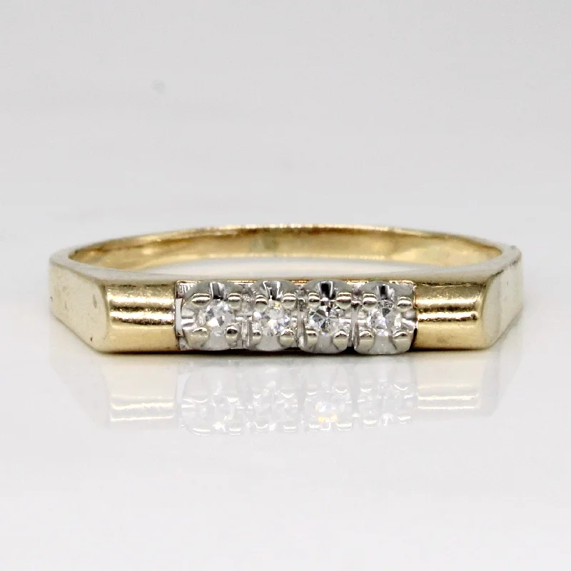 Luxury Meets Affordability – Jewelry Sale Live Now Four Stone Diamond Ring | 0.04ctw | SZ 7.5 | Luxury Meets Affordability – Jewelry Sale Live Now Four Stone Diamond Ring | 0.04ctw | SZ 7.5 |
