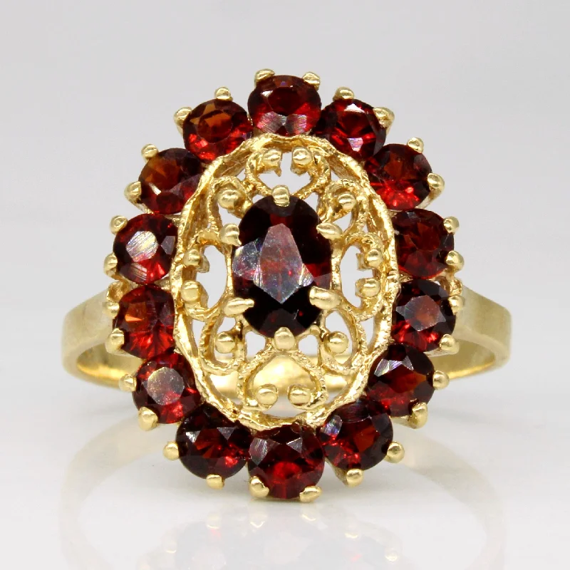Beautiful Jewelry, Breathtaking Discounts – Hurry In Garnet Cocktail Ring | 1.30ctw | SZ 6.75 | Beautiful Jewelry, Breathtaking Discounts – Hurry In Garnet Cocktail Ring | 1.30ctw | SZ 6.75 |