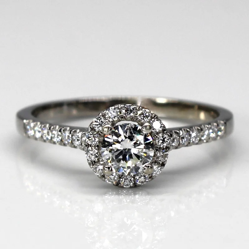 Exclusive Jewelry Offers – Shine For Less Halo Diamond Engagement Ring | 0.59ctw | SZ 7.75 | Exclusive Jewelry Offers – Shine For Less Halo Diamond Engagement Ring | 0.59ctw | SZ 7.75 |