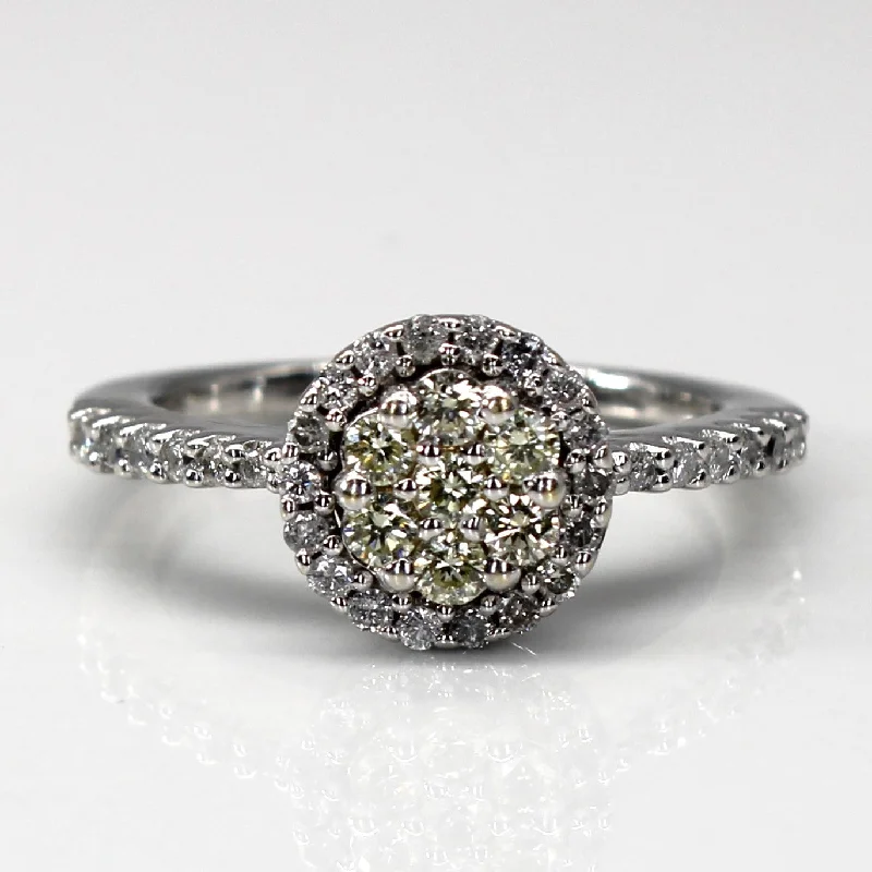 Premium Jewelry Now Available At Special Discounts Halo Style Cluster Diamond Ring | 0.50ctw | SZ 5 | Premium Jewelry Now Available At Special Discounts Halo Style Cluster Diamond Ring | 0.50ctw | SZ 5 |