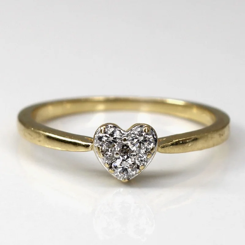 Luxury Jewelry Sale – Elegant Styles At Unbeatable Prices Heart Design Cluster Diamond Ring | 0.12ctw | SZ 5.25 | Luxury Jewelry Sale – Elegant Styles At Unbeatable Prices Heart Design Cluster Diamond Ring | 0.12ctw | SZ 5.25 |