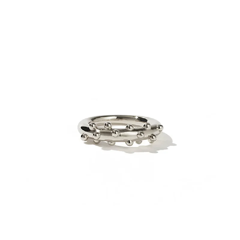 Luxury Handcrafted Jewelry For Elegant Looks Meadowlark Anemone Ring - Sterling Silver Luxury Handcrafted Jewelry For Elegant Looks Meadowlark Anemone Ring - Sterling Silver