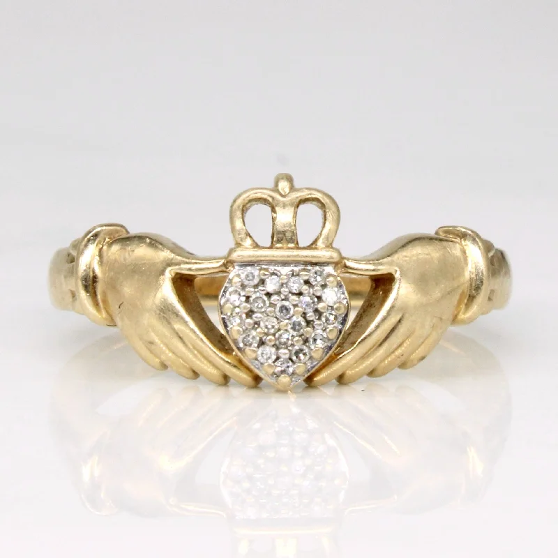 Big Savings On Your Favorite Jewelry Pieces 'Michael Hill' Diamond Claddagh Ring | 0.04ctw | SZ 5.75 |