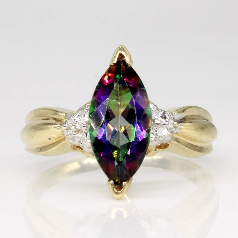 Don't Miss Our Biggest Jewelry Sale Of The Season Mystic Topaz & Diamond Cocktail Ring | 1.75ct, 0.02ctw | SZ 7 | Don't Miss Our Biggest Jewelry Sale Of The Season Mystic Topaz & Diamond Cocktail Ring | 1.75ct, 0.02ctw | SZ 7 |