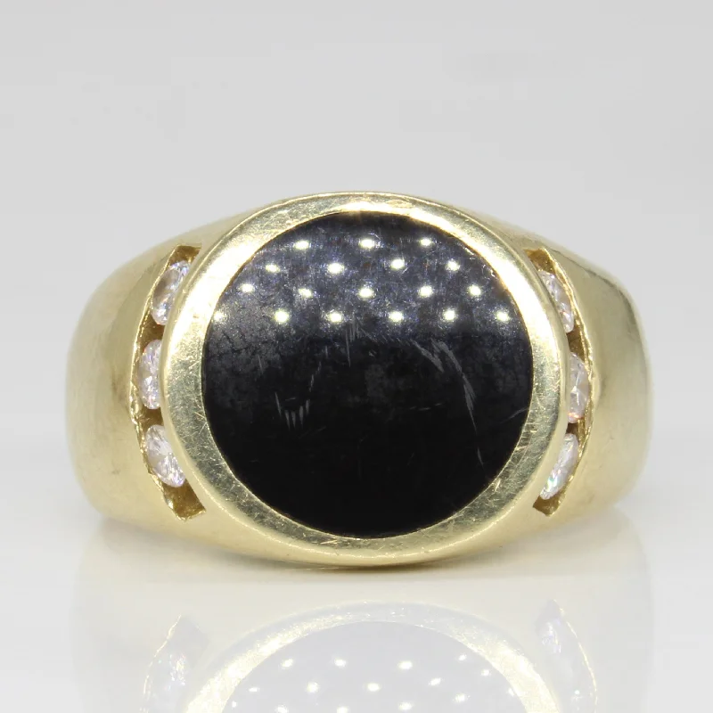 Don't Miss Out On Jaw-Dropping Jewelry Discounts Onyx & Diamond Cocktail Ring | 2.20ct, 0.40ctw | SZ 10.75 | Don't Miss Out On Jaw-Dropping Jewelry Discounts Onyx & Diamond Cocktail Ring | 2.20ct, 0.40ctw | SZ 10.75 |
