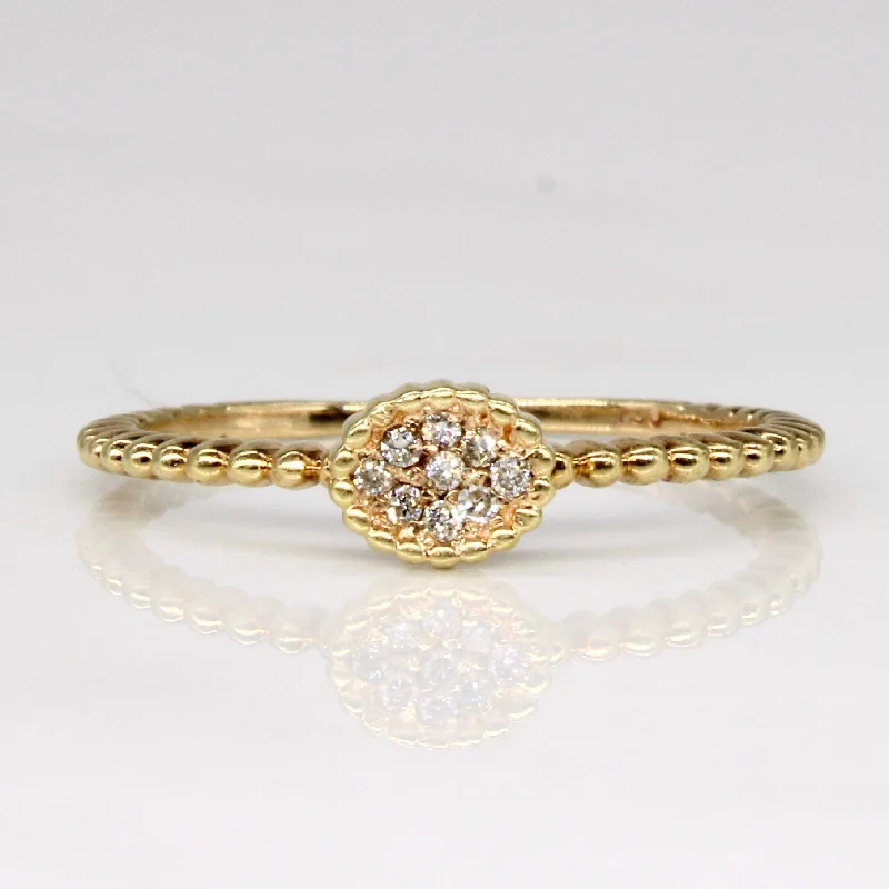 High-Quality Gemstone Jewelry For Special Occasions Pave Set Diamond Ring | 0.03ctw | SZ 6.5 | High-Quality Gemstone Jewelry For Special Occasions Pave Set Diamond Ring | 0.03ctw | SZ 6.5 |
