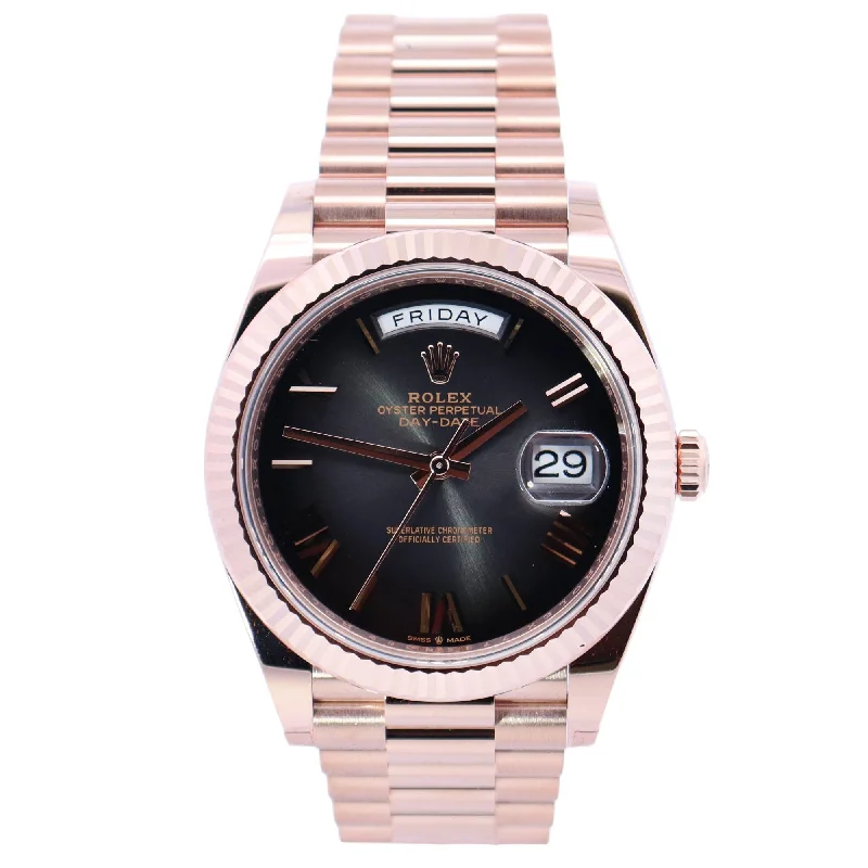 Modern Jewelry At Exclusive Discounts – Shop Today Rolex Day-Date 40mm Black Dial Ref# 228235 Modern Jewelry At Exclusive Discounts – Shop Today Rolex Day-Date 40mm Black Dial Ref# 228235
