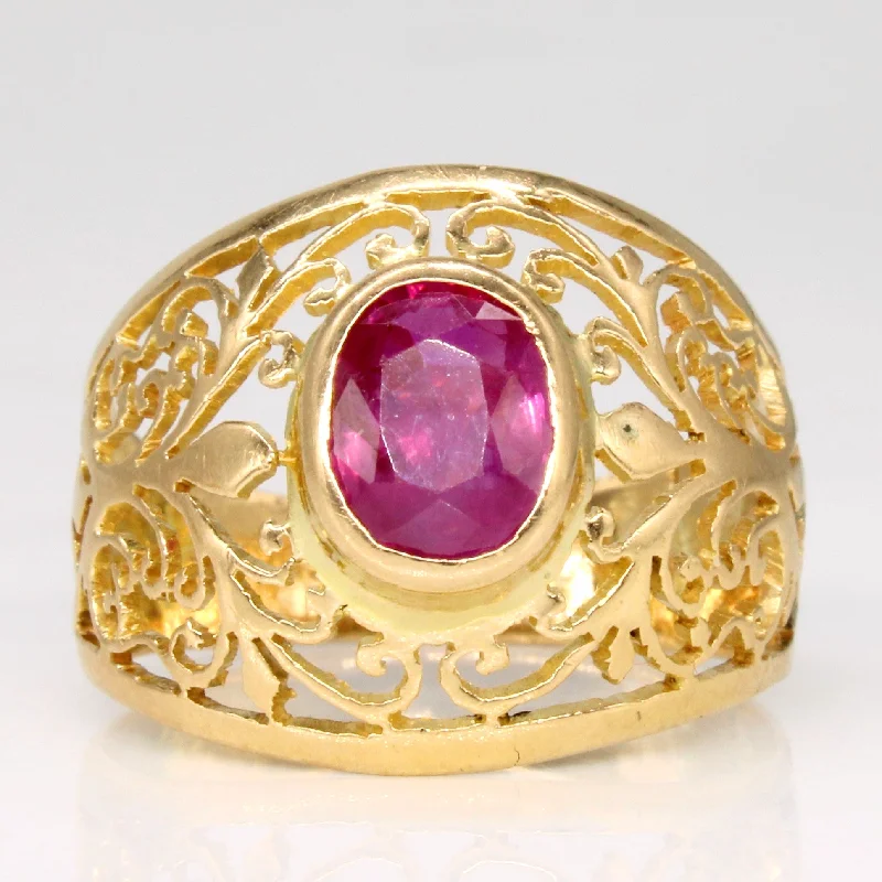 Get The Sparkle You Love At Prices You Adore Ruby Cocktail Ring | 1.60ct | SZ 7.5 |