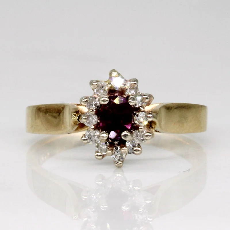 The Perfect Accessory For Less – Jewelry Sale Live Ruby & Diamond Halo Ring | 0.18ct, 0.10ctw | SZ 5.75 | The Perfect Accessory For Less – Jewelry Sale Live Ruby & Diamond Halo Ring | 0.18ct, 0.10ctw | SZ 5.75 |