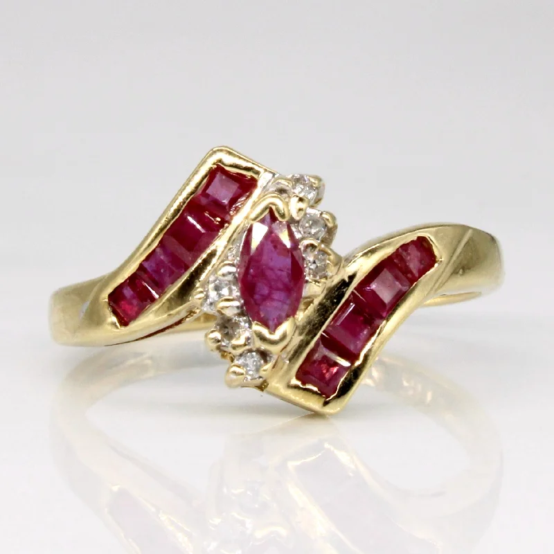 Best-Selling Jewelry Styles Now At Exclusive Discounts Ruby & Diamond Waterfall Ring | 0.35ctw, 0.03ctw | SZ 6 | Best-Selling Jewelry Styles Now At Exclusive Discounts Ruby & Diamond Waterfall Ring | 0.35ctw, 0.03ctw | SZ 6 |