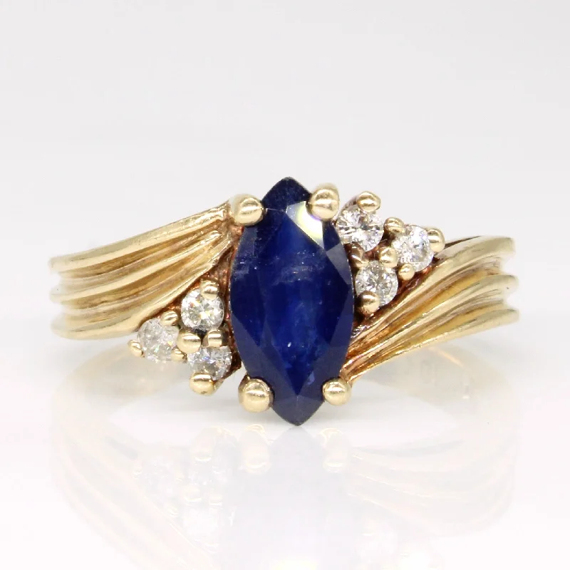 Unique Jewelry For Less – Shop The Sale Now Sapphire & Diamond Cocktail Ring | 0.85ct, 0.10ctw | SZ 6.25 | Unique Jewelry For Less – Shop The Sale Now Sapphire & Diamond Cocktail Ring | 0.85ct, 0.10ctw | SZ 6.25 |