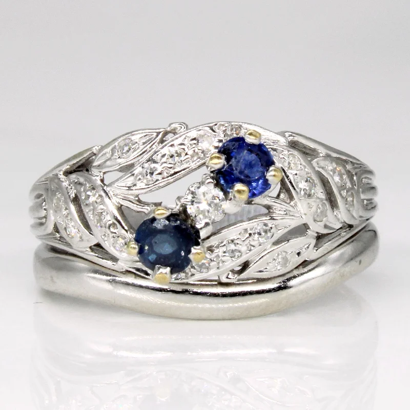 Buy More, Save More On Stunning Jewelry Pieces Sapphire & Diamond Fused Ring Set | 0.40ctw, 0.13ctw | SZ 9.5 | Buy More, Save More On Stunning Jewelry Pieces Sapphire & Diamond Fused Ring Set | 0.40ctw, 0.13ctw | SZ 9.5 |