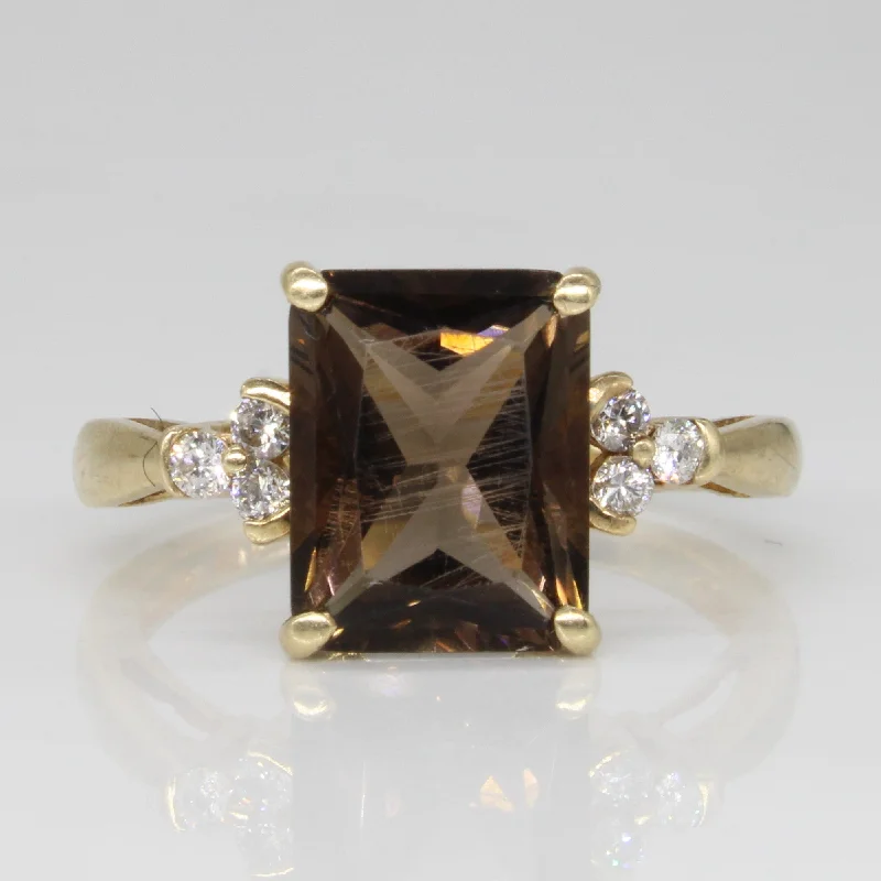 Limited-Time Jewelry Discounts – Shine Without The Splurge Smoky Quartz & Diamond Cocktail Ring | 3.10ct, 0.15ctw | SZ 6.75 | Limited-Time Jewelry Discounts – Shine Without The Splurge Smoky Quartz & Diamond Cocktail Ring | 3.10ct, 0.15ctw | SZ 6.75 |