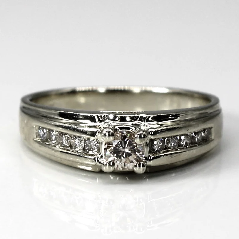 Shop Stylish Jewelry Now And Save Big Solitaire with Accents Diamond Ring | 0.29ctw | SZ 7 | Shop Stylish Jewelry Now And Save Big Solitaire with Accents Diamond Ring | 0.29ctw | SZ 7 |