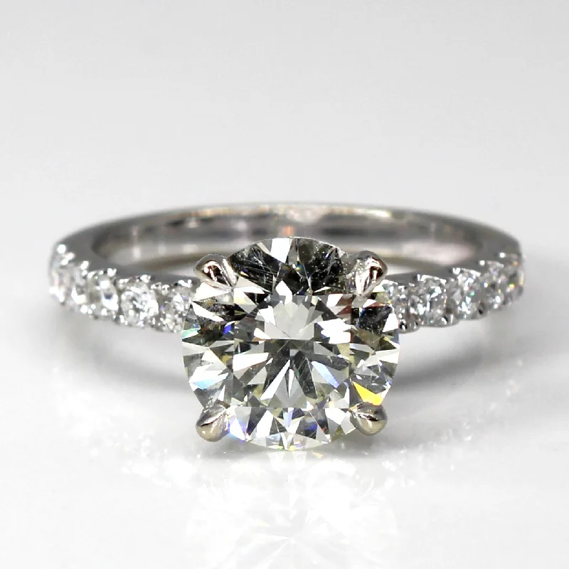 Luxury Jewelry Now At Special Promotional Rates Solitaire with Accents Canadian Diamond Ring | 2.82ctw SI1 G | SZ 6 | Luxury Jewelry Now At Special Promotional Rates Solitaire with Accents Canadian Diamond Ring | 2.82ctw SI1 G | SZ 6 |