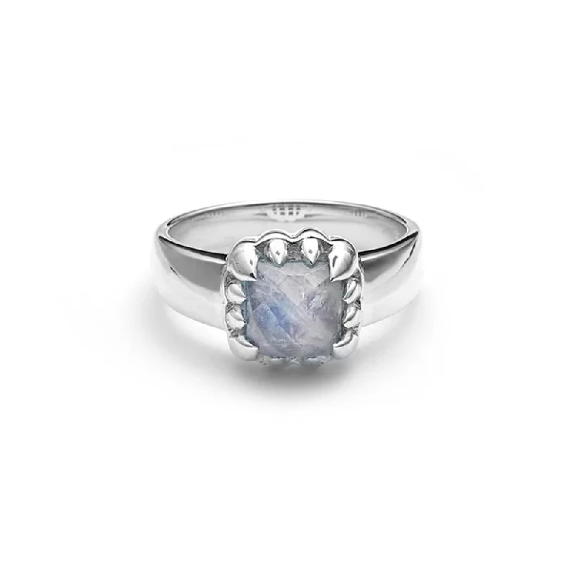 Get The Sparkle You Love At Prices You Adore Stolen Girlfriends Club Baby Claw Ring - Sterling Silver & Moonstone Get The Sparkle You Love At Prices You Adore Stolen Girlfriends Club Baby Claw Ring - Sterling Silver & Moonstone