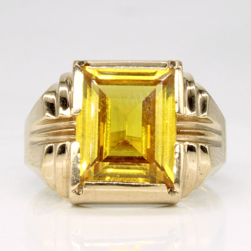 Timeless Jewelry, Timeless Savings – Don't Wait Synthetic Yellow Sapphire Cocktail Ring | 6.30ct | SZ 9.25 | Timeless Jewelry, Timeless Savings – Don't Wait Synthetic Yellow Sapphire Cocktail Ring | 6.30ct | SZ 9.25 |