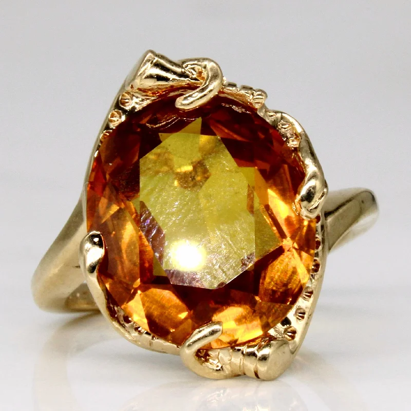 Affordable Elegance – Premium Jewelry At Special Prices Synthetic Yellow Sapphire Cocktail Ring | 6.50ct | SZ 5.75 | Affordable Elegance – Premium Jewelry At Special Prices Synthetic Yellow Sapphire Cocktail Ring | 6.50ct | SZ 5.75 |