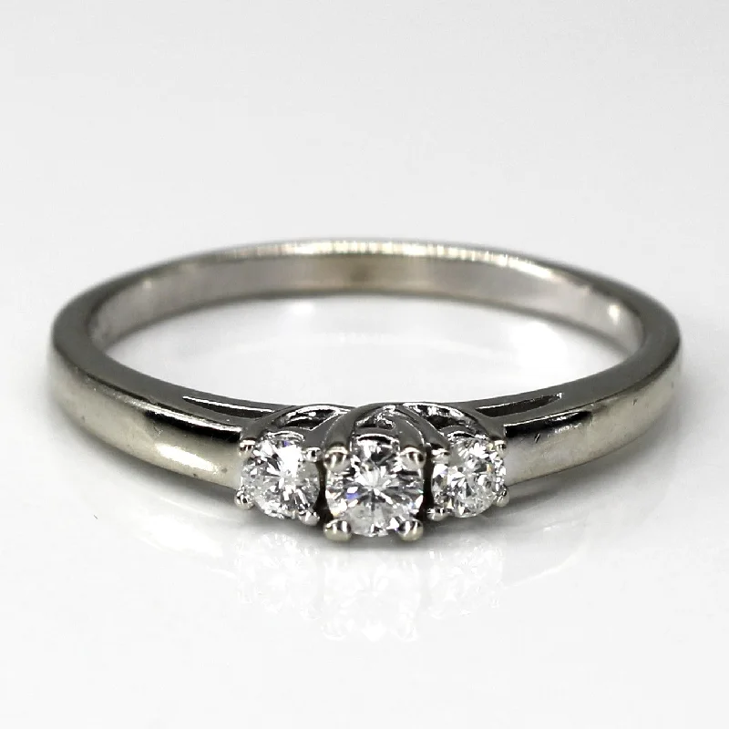 Luxury Jewelry At Unbeatable Discounts Three Stone Diamond Ring | 0.24ctw | SZ 9 |