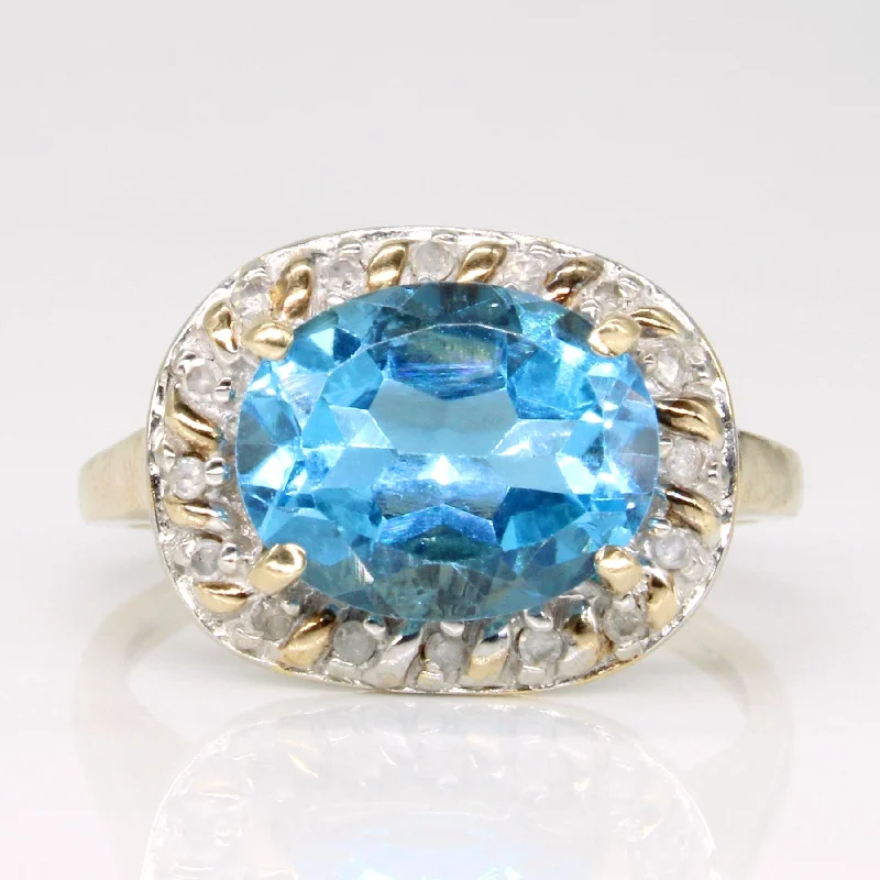 Your Dream Jewelry At Dream Prices Topaz & Diamond Cocktail Ring | 3.30ct, 0.05ctw | SZ 6 | Your Dream Jewelry At Dream Prices Topaz & Diamond Cocktail Ring | 3.30ct, 0.05ctw | SZ 6 |