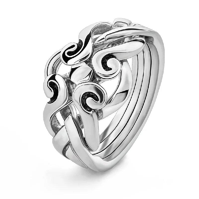 Sparkle In Style With Our Best Jewelry Deals 4 band STERLING SILVER Antique looking Celtic Puzzle Ring 4ANS Sparkle In Style With Our Best Jewelry Deals 4 band STERLING SILVER Antique looking Celtic Puzzle Ring 4ANS