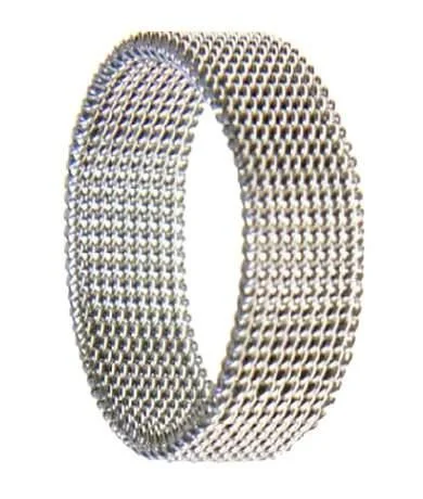 Premium Jewelry At Promotional Prices – Shine Today Stainless Steel Mesh Ring-8.3mm
