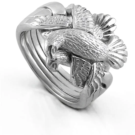 Unmissable Discounts On Timeless Jewelry Pieces UNISEX 4 band STERLING SILVER DOVE Puzzle Ring 4DOVE - HEAVY Unmissable Discounts On Timeless Jewelry Pieces UNISEX 4 band STERLING SILVER DOVE Puzzle Ring 4DOVE - HEAVY
