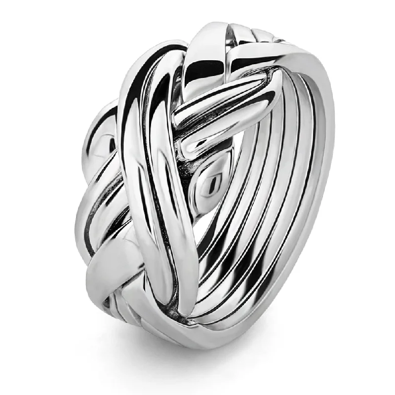 Limited-Time Jewelry Sale – Elegant Styles At Less Unisex 6 band STERLING SILVER Puzzle Ring 6SU Limited-Time Jewelry Sale – Elegant Styles At Less Unisex 6 band STERLING SILVER Puzzle Ring 6SU