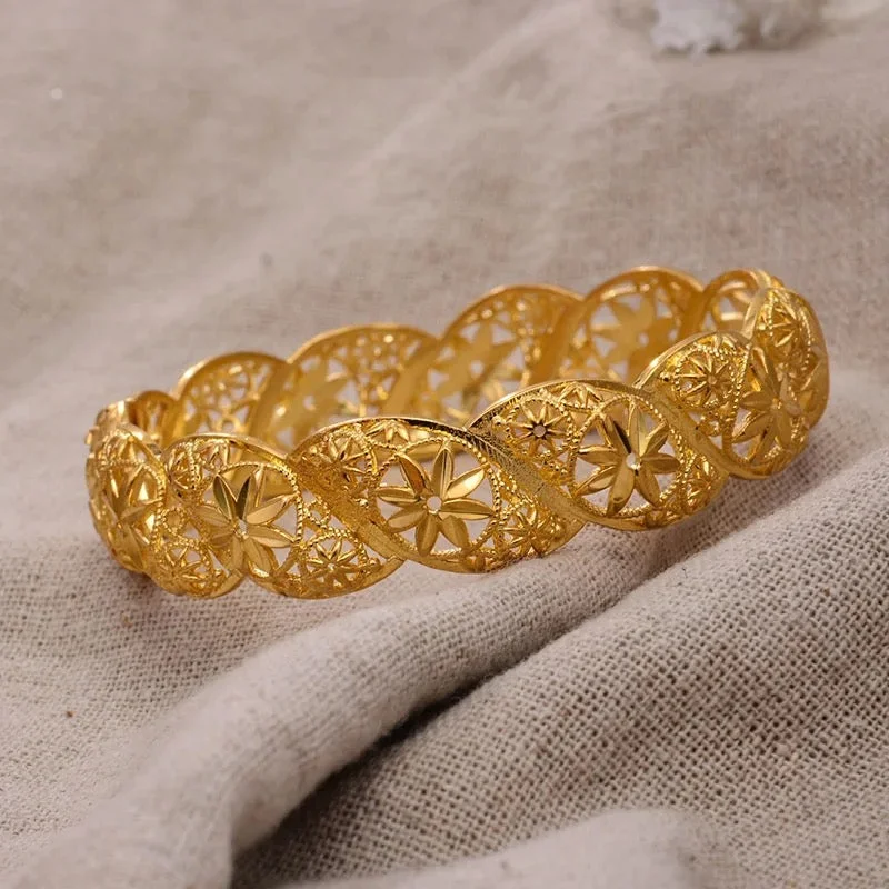 Celebrate With Sparkle – Jewelry Sale Now Live Ethiopian Africa Gold Color Bangles For Women Flower Bride Bracelet African Wedding Jewelry Middle East Items Celebrate With Sparkle – Jewelry Sale Now Live Ethiopian Africa Gold Color Bangles For Women Flower Bride Bracelet African Wedding Jewelry Middle East Items
