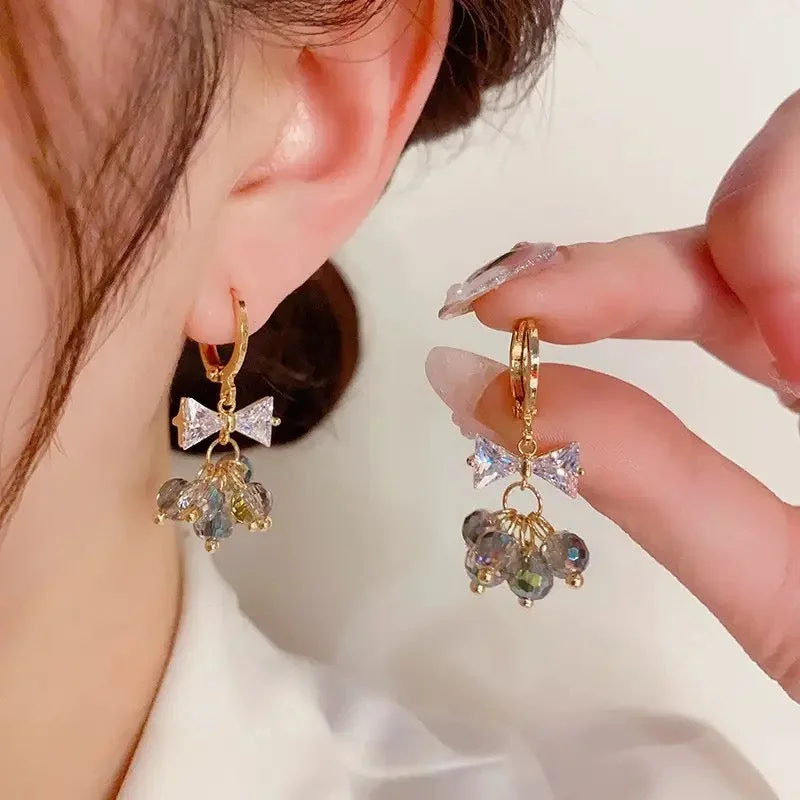 Shop Fine Jewelry With Amazing Deals Korean New Exquisite Flower Splicing Earrings - S4560423 Shop Fine Jewelry With Amazing Deals Korean New Exquisite Flower Splicing Earrings - S4560423